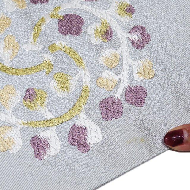 袋帯 中古 リサイクル 正絹 フォーマル 仕立て上がり 全通 植物文様 桐  