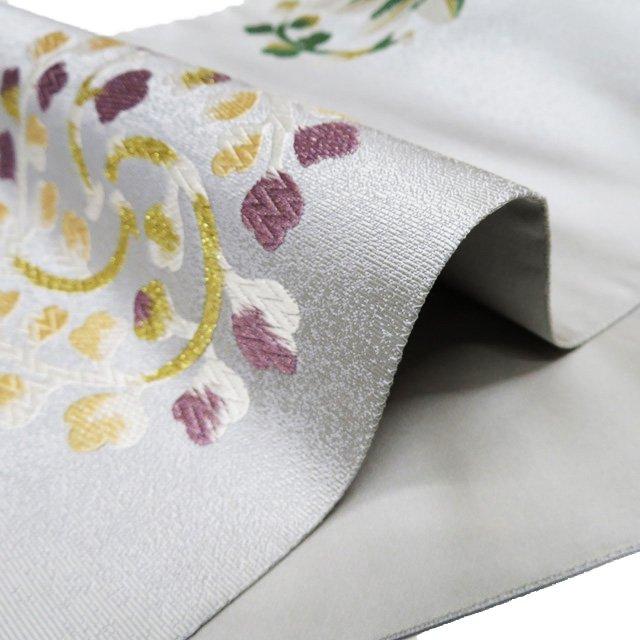 袋帯 中古 リサイクル 正絹 フォーマル 仕立て上がり 全通 植物文様 桐  