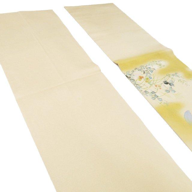 名古屋帯 なごや帯 中古 正絹 カジュアル 仕立て上がり 花の図 バラ 薔薇 銀通し 白色 薄墨色 きもの北條 A1003-12 名古屋帯 なごや帯 中古 リサイクル 正絹 カジュアル 仕立て上がり