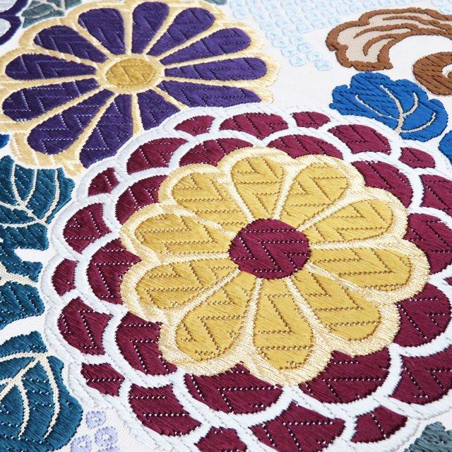 袋帯 中古 リサイクル フォーマル 仕立て上がり 六通 西陣織 ラベル  