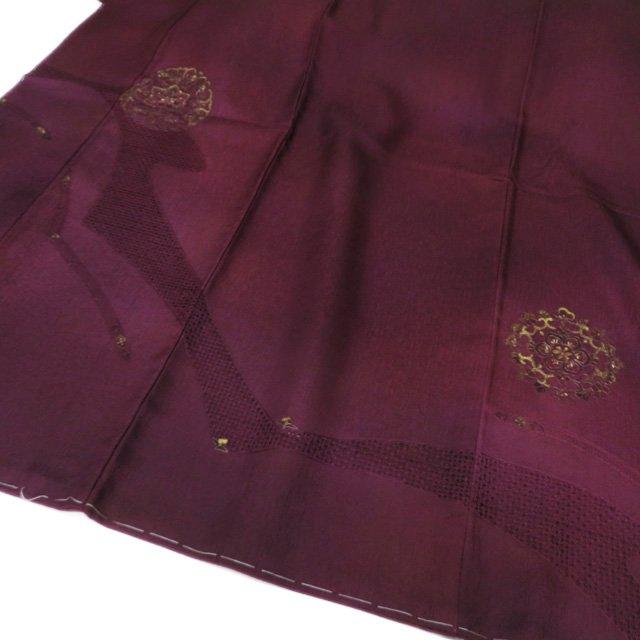 付下げ 付け下げ 訪問着 着物 未使用 正絹 袷 汕頭刺繍 スワトウ 花紋  