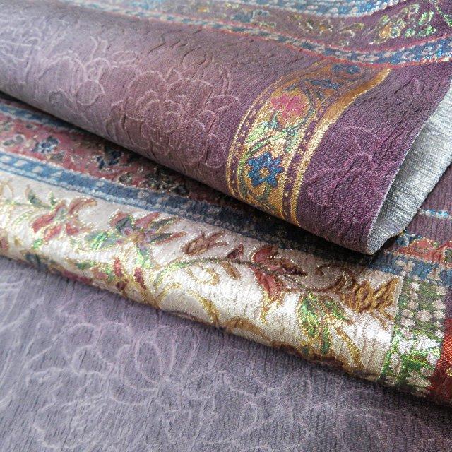 袋帯 中古 リサイクル 正絹 フォーマル 仕立て上がり 六通 花模様 箔糸  