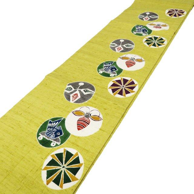 開き名古屋帯 なごや帯 中古 リサイクル 正絹 紬地 カジュアル 仕立て  