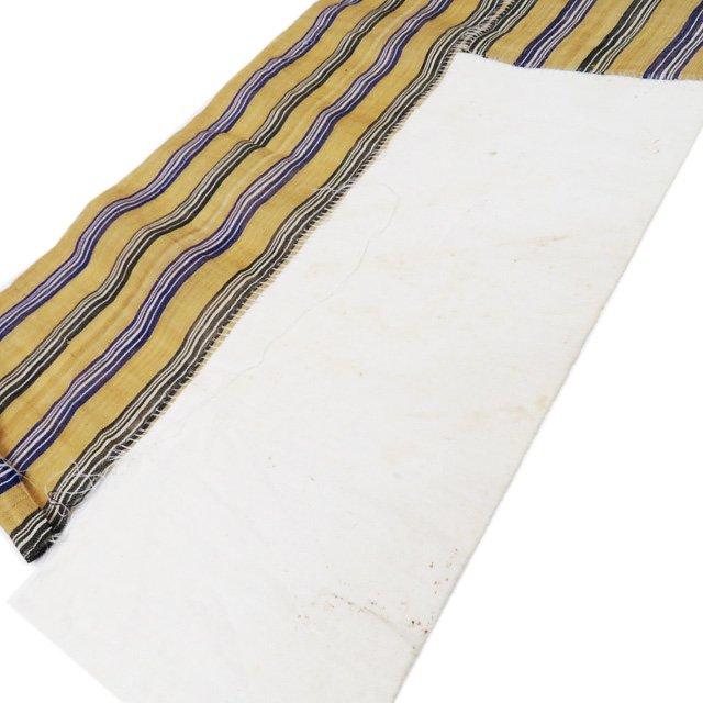 芭蕉布 反物 素材 未仕立て 縦縞模様 枯色 多色 きもの北條 A1113-4  