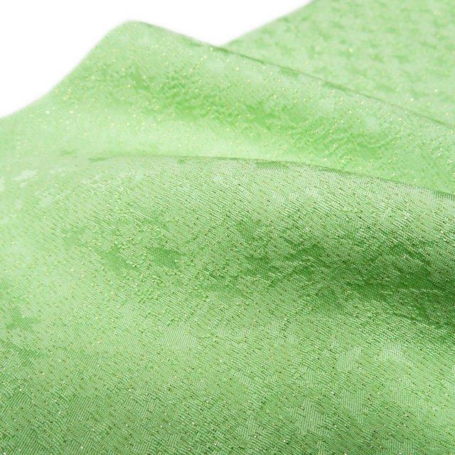 色無地 着物 中古 正絹 袷 カジュアル 紋なし 地模様 金通し 若