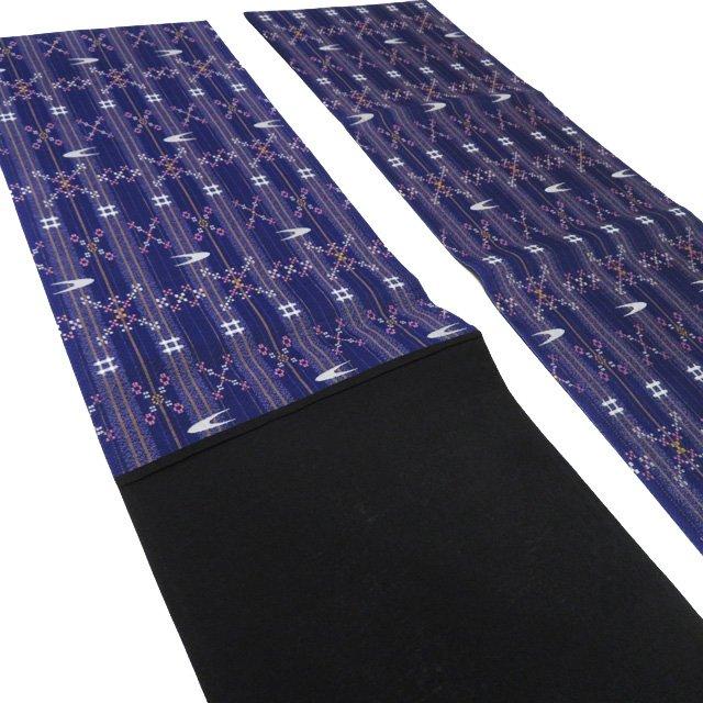 袋帯 未使用 正絹 カジュアル 仕立て上がり 六通 花織風 花織模様 絣  