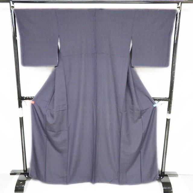 小紋 江戸小紋 着物 中古 正絹 袷 カジュアル 角通し 深紫色 身丈166cm 裄68cm L トール きもの北條 A1116-2 小紋 江戸小紋 着物 中古 正絹 袷 カジュアル 角通し 深紫色 身丈166cm