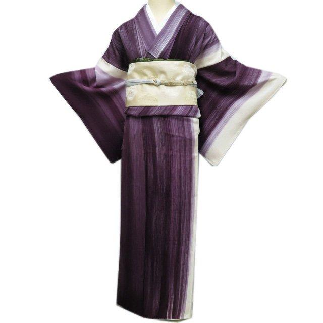 よもも様正絹紫系付け下げ　金彩 暈し　上品な逸品 付下げ 付け下げ 訪問着 着物 中古 正絹 袷 暈し 紫系色 多色 身丈