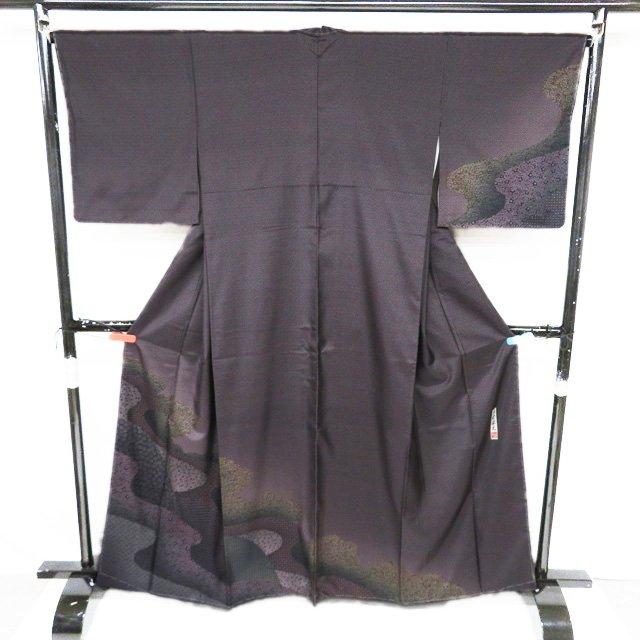 本場 大島紬 着物 未使用 正絹 袷 セミフォーマル ラベル付き 江戸小