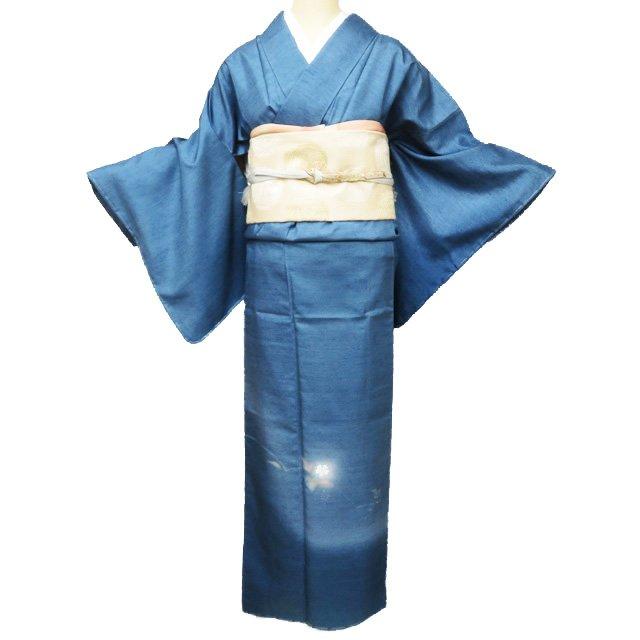 未使用 絹 紬反物 着尺 ダークブルー系 ストライプ 正絹 L15 楽天市場】【新古品】 すごい値！ 紬 反物 未使用 着物 正絹 京都 西陣