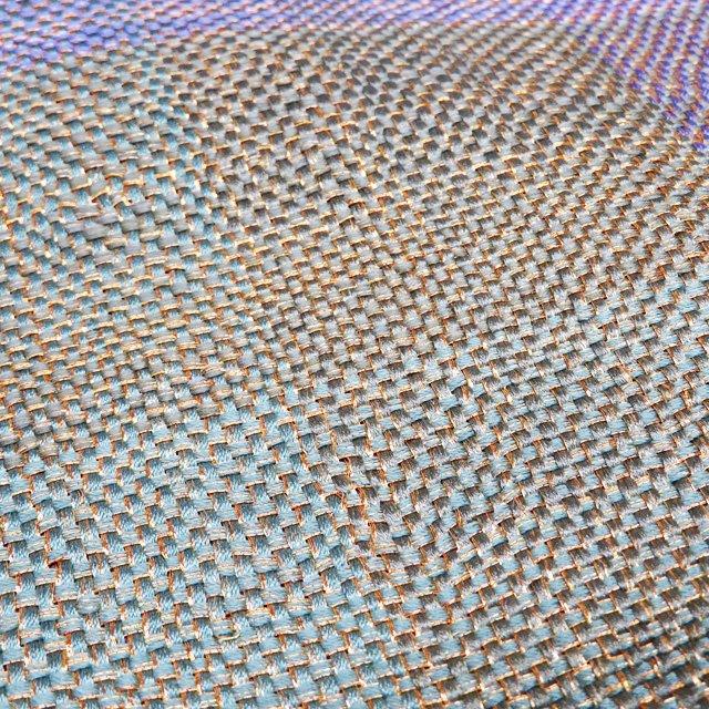 袋帯 未使用 正絹 フォーマル 仕立て上がり 全通 組織 組帯 金通し 紫