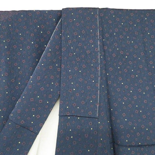 訪問着 着物 未使用 正絹 袷 フォーマル 花模様 褐返色 多色 金 身丈