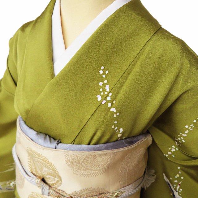 特選 訪問着 着物 中古 正絹 袷 フォーマル 加賀友禅 吉村伊佐子 落款