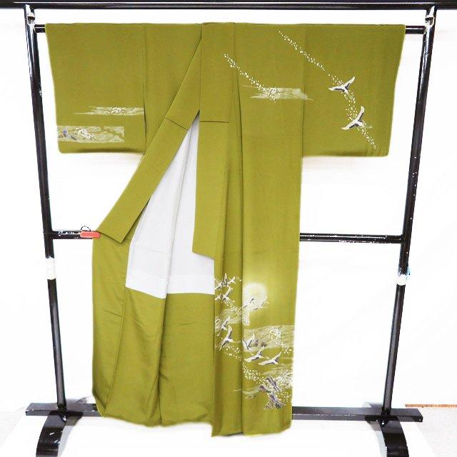 特選 訪問着 着物 中古 正絹 袷 フォーマル 加賀友禅 吉村伊佐子 落款