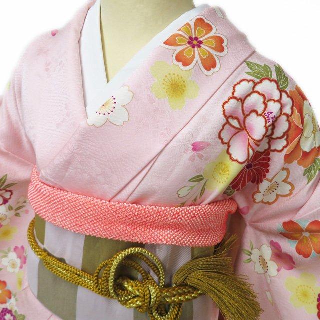 レディース 正絹 着物 桜色(薄ピンク) 身丈152cm