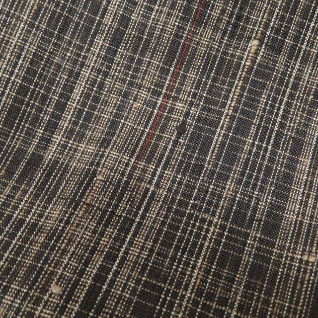 紬 着物 中古 正絹 単衣 カジュアル 焦茶色 茶系色 身丈168cm 裄66cm L トール きもの北條 A1163-16 紬 着物 中古 正絹 単衣 カジュアル 焦茶色 茶系色 身丈168cm 裄66cm L