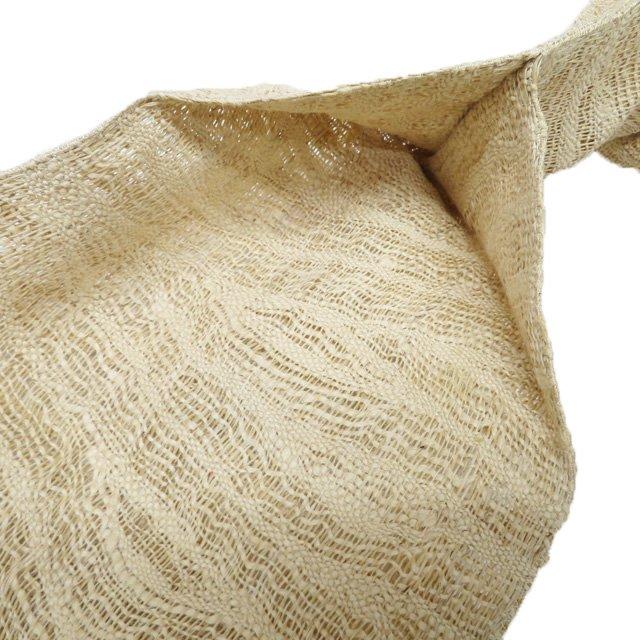 夏物 名古屋帯 なごや帯 中古 リサイクル 麻 カジュアル 仕立て上がり 麹色 きもの北條 A1164-19_6