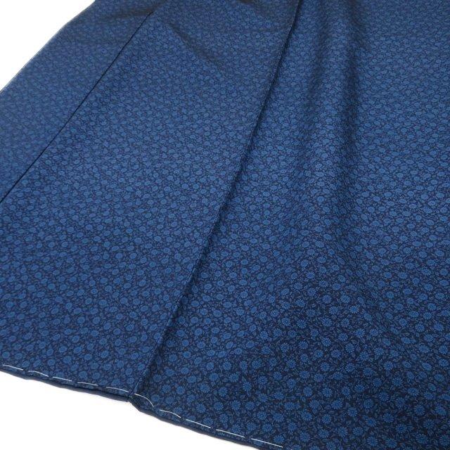 小紋 着物 未使用 正絹 袷 カジュアル 阿波藍染伝統工芸 金子正 落款