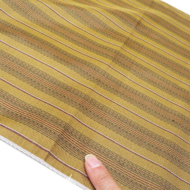 特選 本場 黄八丈 反物 着物 未仕立て 新古品 正絹 カジュアル 箱付き