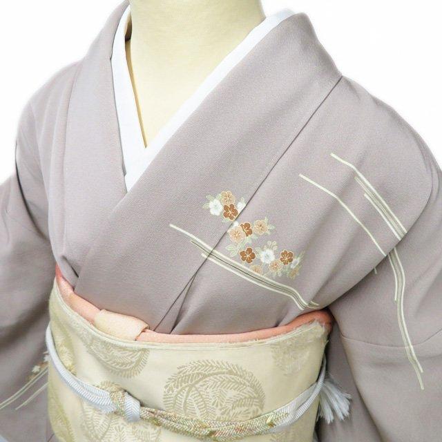 美品 正絹 作家物落款 金駒刺繡 訪問着 着物 A-915 【公式通販】