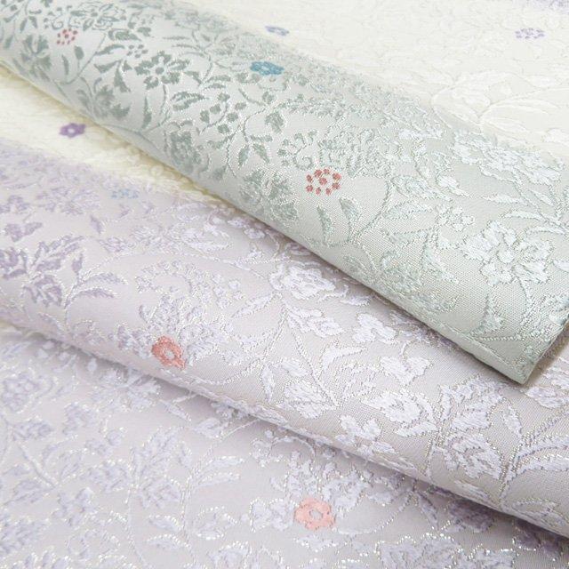 袋帯 中古 リサイクル 正絹 フォーマル 仕立て上がり 六通 彩色小花裂 銀糸 白色 牡丹鼠色 青磁鼠色 きもの北條 A1196-15 袋帯 中古 リサイクル 正絹 フォーマル 仕立て上がり 六通 彩色小花裂