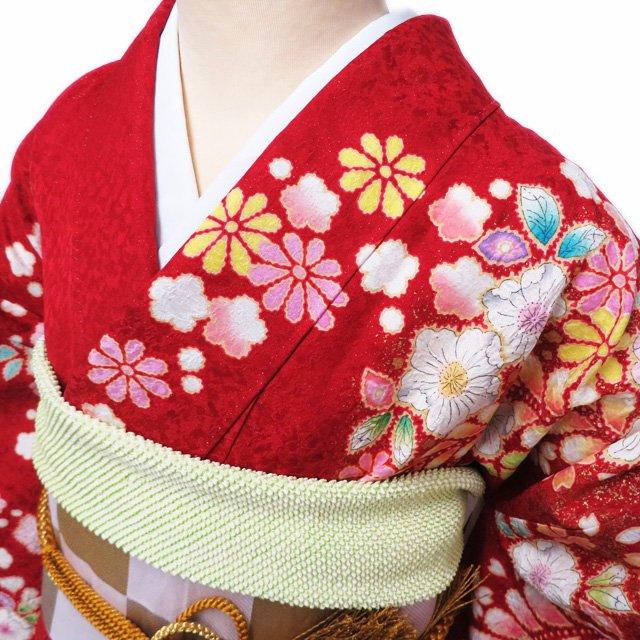 特選 振袖 着物 中古 正絹 桐屋 翠山工房 徳永憲峯 辻が花 絞り 銀通し