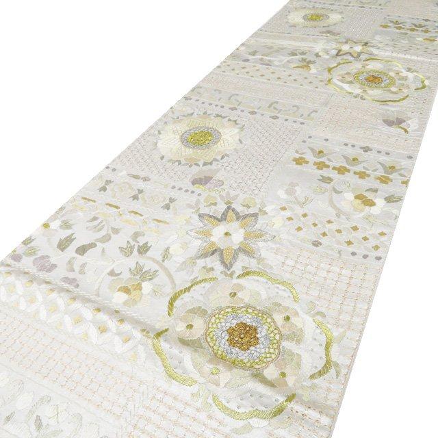 スワトウ六通袋帯 袋帯 中古 リサイクル 正絹 フォーマル 仕立て上がり 六通 汕頭刺繍