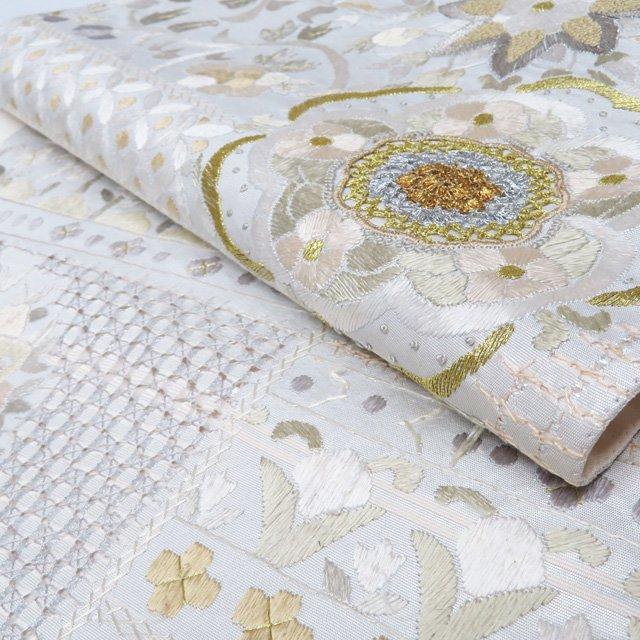 袋帯 中古 リサイクル 正絹 フォーマル 仕立て上がり 六通 汕頭刺繍