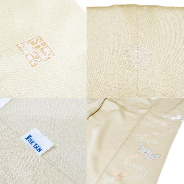 特選 訪問着 着物 中古 正絹 袷 フォーマル 紋付き 金駒刺繍 千總 花の図 暈し 黄系色 多色 金 身丈158cm 裄65cm M きもの北條 A1231-8の画像