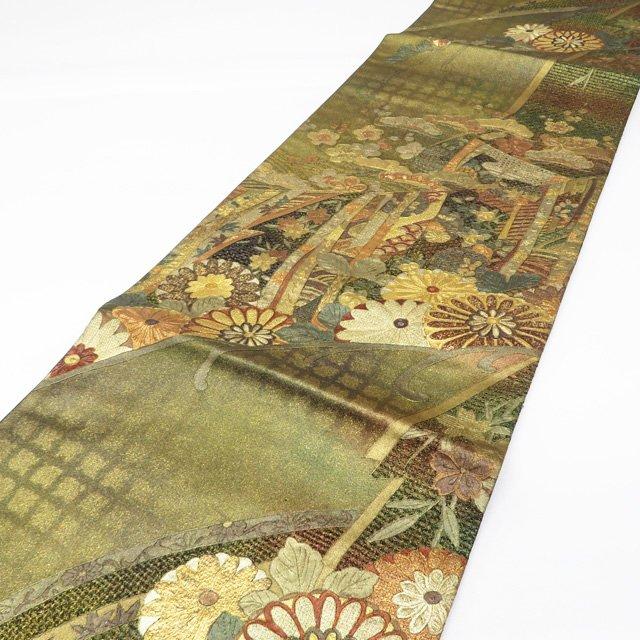 六通 袋帯 刺繍 袋帯 未使用 正絹 フォーマル 六通 汕頭刺繍 スワトウ 中国刺繍
