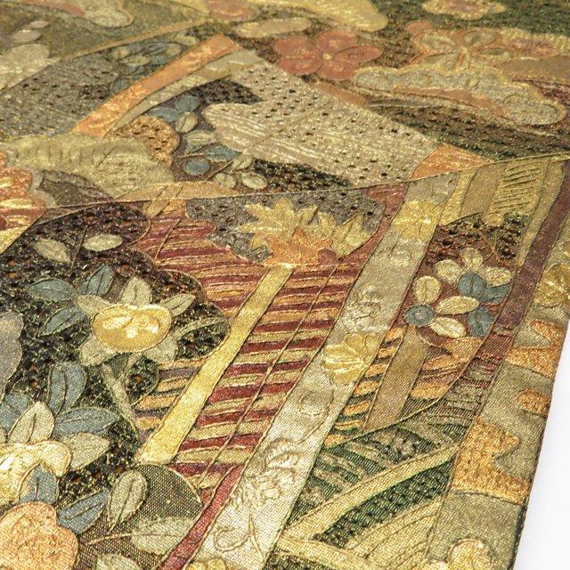 スワトウ六通袋帯 袋帯 未使用 正絹 フォーマル 六通 汕頭刺繍 スワトウ 中国刺繍