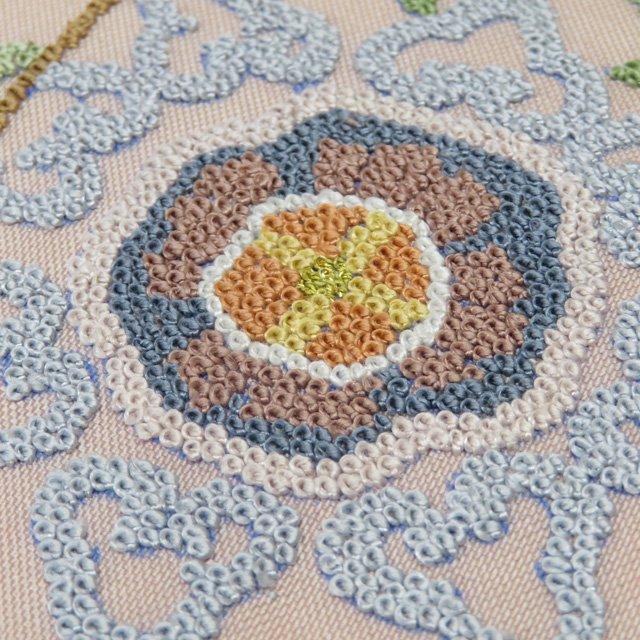 袋帯 未使用 正絹 フォーマル 仕立て上がり 六通 相良刺繍 花鳥模様 金糸 きもの北條 A1252-15の画像