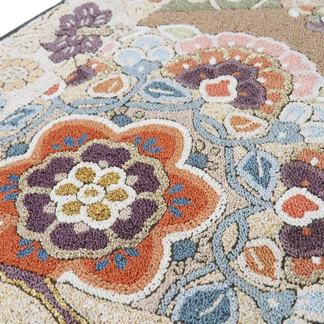 袋帯 中古 リサイクル 正絹 フォーマル お太鼓柄 相良刺繍 花鳥模様 正