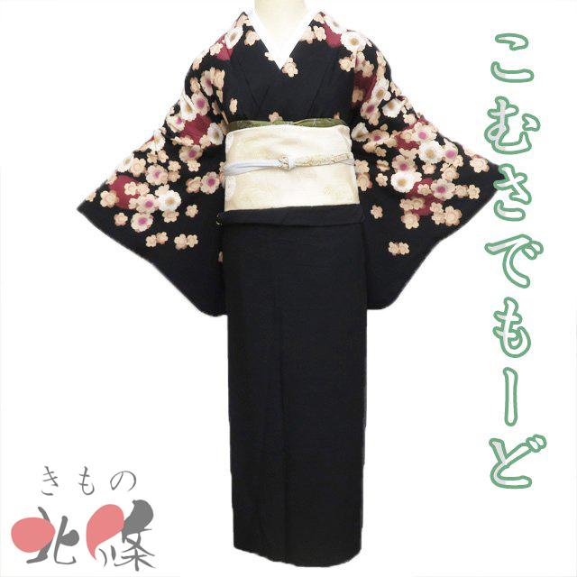 訪問着 着物 中古 正絹 袷 フォーマル こむさでもーど コムサ 桜模様