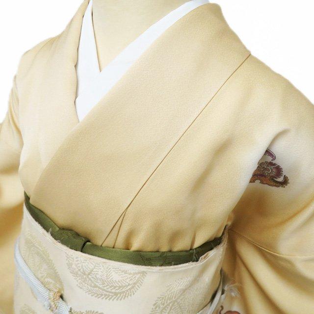 付下げ 付け下げ 訪問着 着物 未使用 正絹 袷 山岡古都 雪輪に花の図
