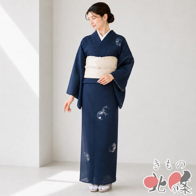 夏物 付け下げ 付下げ 訪問着 着物 未使用 正絹 フォーマル 刺繍 花の 