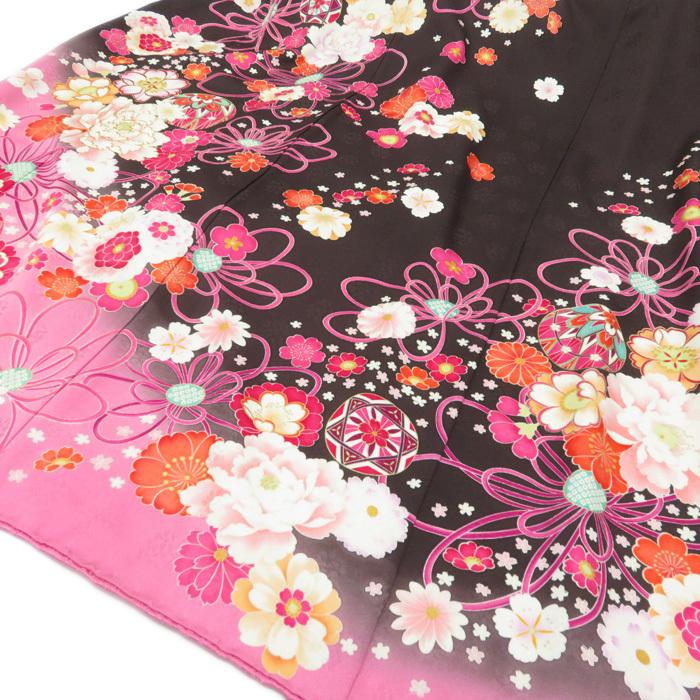 ☆きもの北條☆ 振袖 正絹 花模様 金駒刺繍 成人式 結婚式 結納 