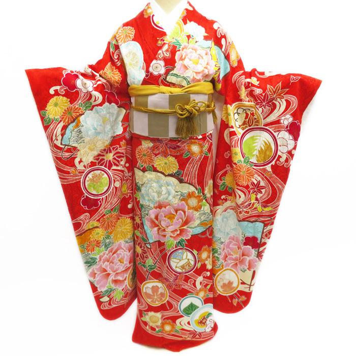 まり 美品 金駒刺繍 着物 正絹 トール 成人式 振袖 3744 まり様専用 美品 金駒刺繍 着物 正絹 トール 成人式 振袖 3744 - メルカリ