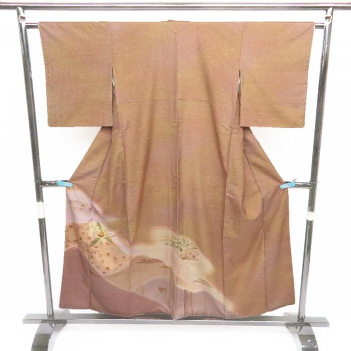 FINAL PRICE】 ☆きもの北條☆ 特選 牛首紬 白山工房 ラベル付き 霞に  