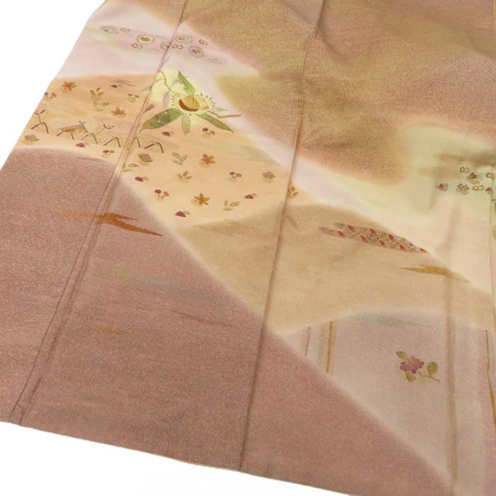 FINAL PRICE】 ☆きもの北條☆ 特選 牛首紬 白山工房 ラベル付き 霞に  