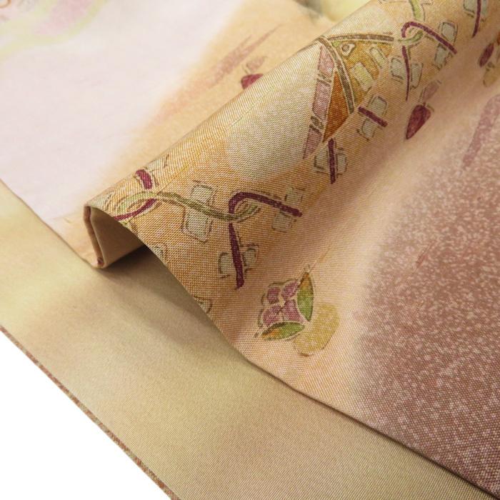 FINAL PRICE】 ☆きもの北條☆ 特選 牛首紬 白山工房 ラベル付き 霞に  