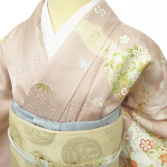 ☆きもの北條☆ 花の図 松竹梅 宝尽くし 金駒刺繍 地模様 装い彩る優雅 