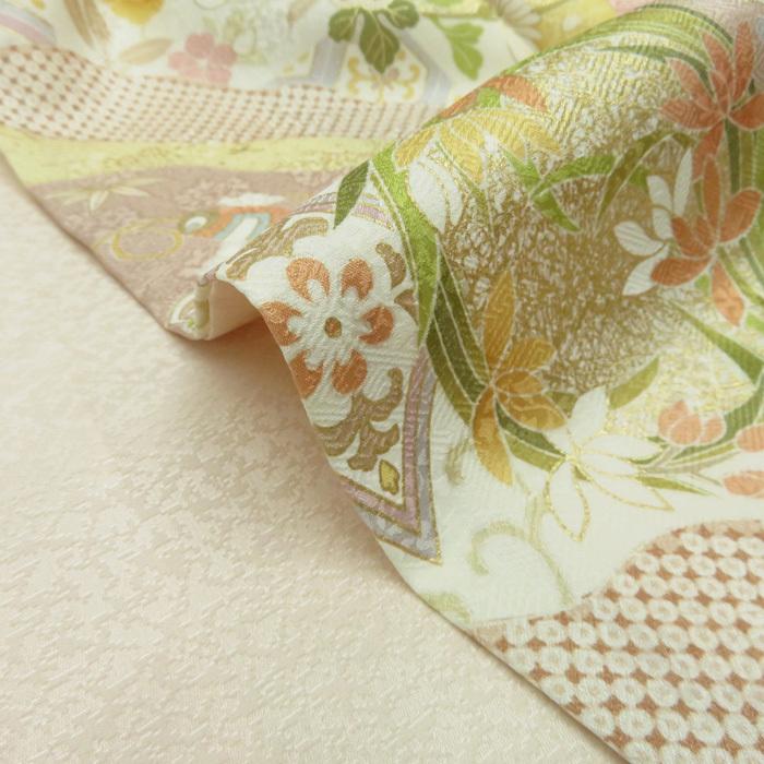 ☆きもの北條☆ 花の図 松竹梅 宝尽くし 金駒刺繍 地模様 装い彩る優雅 
