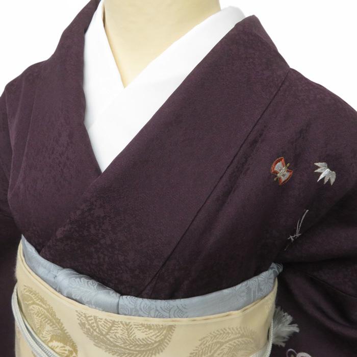 ★きもの北條★ 松竹梅の図　宝尽くし　刺繍　静かな気品薫る装いに　トール　似紫色　訪問着　A696-9 L【新品】の画像