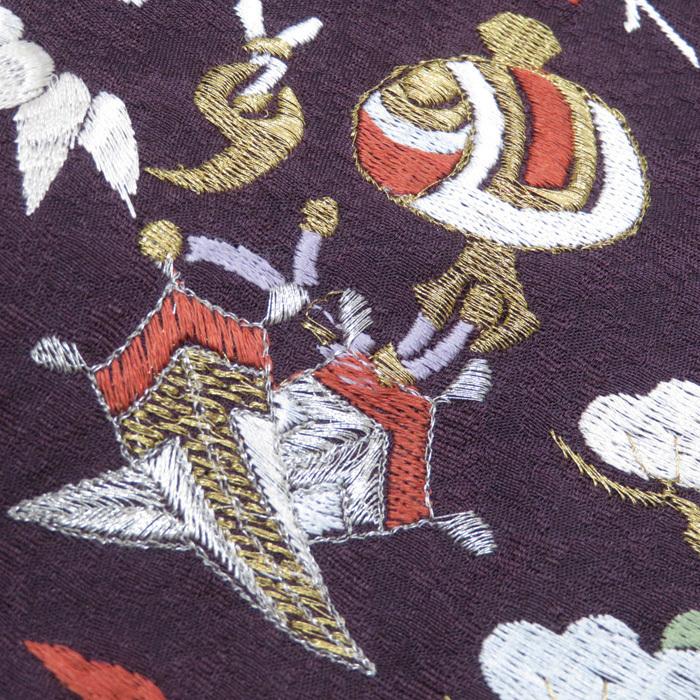 ★きもの北條★ 松竹梅の図　宝尽くし　刺繍　静かな気品薫る装いに　トール　似紫色　訪問着　A696-9 L【新品】の画像