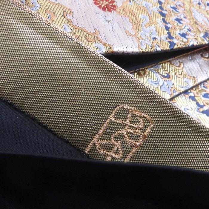 本家加納華文花菱格調高い華やぎ多色金銀袋帯 A739-8