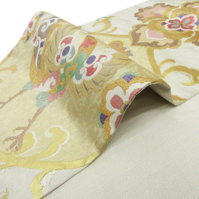 ☆きもの北條☆ 洛風林 華文に鳳凰 落ち着いた気品感じる一条 箔糸 素  