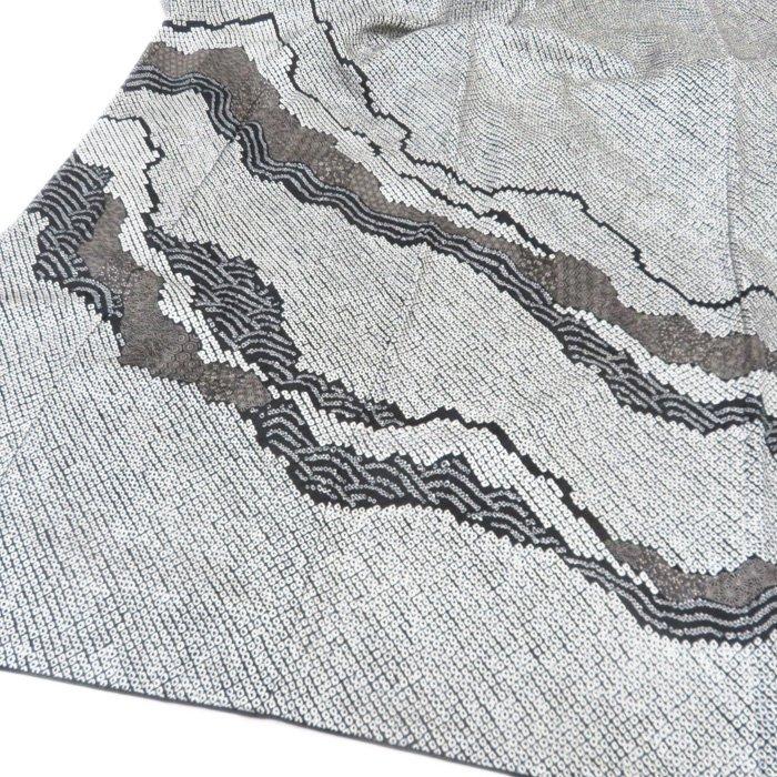 ☆きもの北條☆ 鹿の子絞り 気品豊かな絞りの逸品 黒色 着物 訪問着