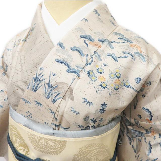 FINAL PRICE】 ☆きもの北條☆ 特選 単衣 誉田屋源兵衛 ぜんまい紬 