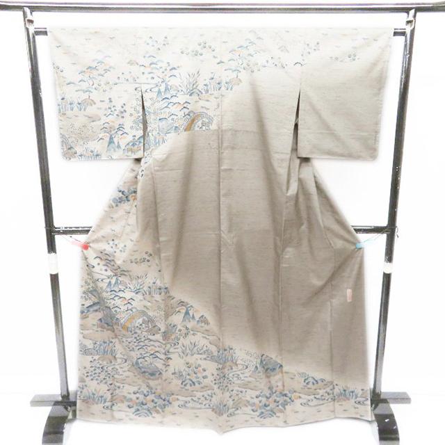FINAL PRICE】 ☆きもの北條☆ 特選 単衣 誉田屋源兵衛 ぜんまい紬 